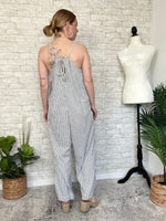 Holly Striped Overall Jumpsuit