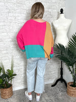 Cassy Bold Color Block Sweater