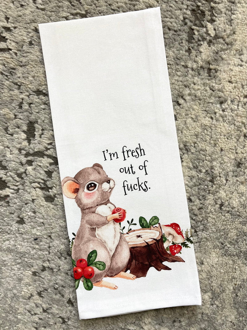 I'm Fresh Out Of Fucks Dishtowel