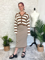 Devon Sweater Set - Cardigan Brown