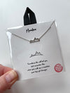 Mini Mountain Necklace Silver