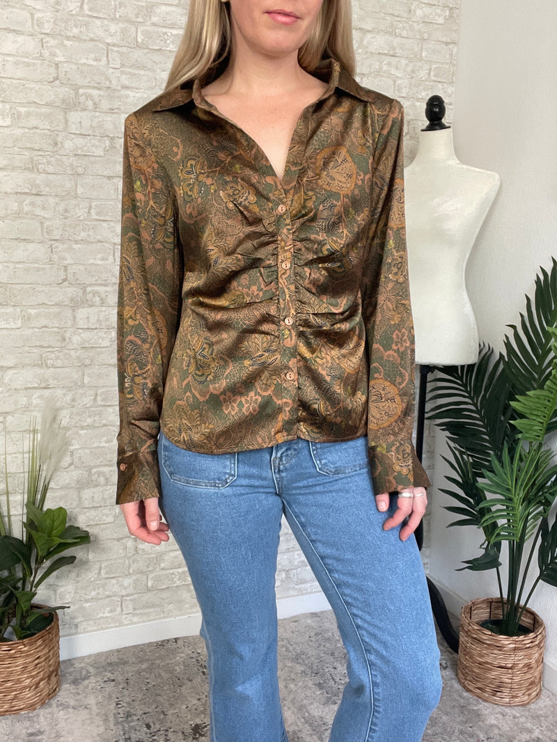 Eliza Victorian Garden Button Up