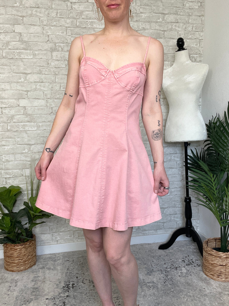 Solero Pink Denim Dress
