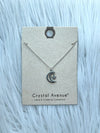 Star+Moon Pendant Necklace Silver