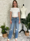 High Rise Baggy Jean Distressed