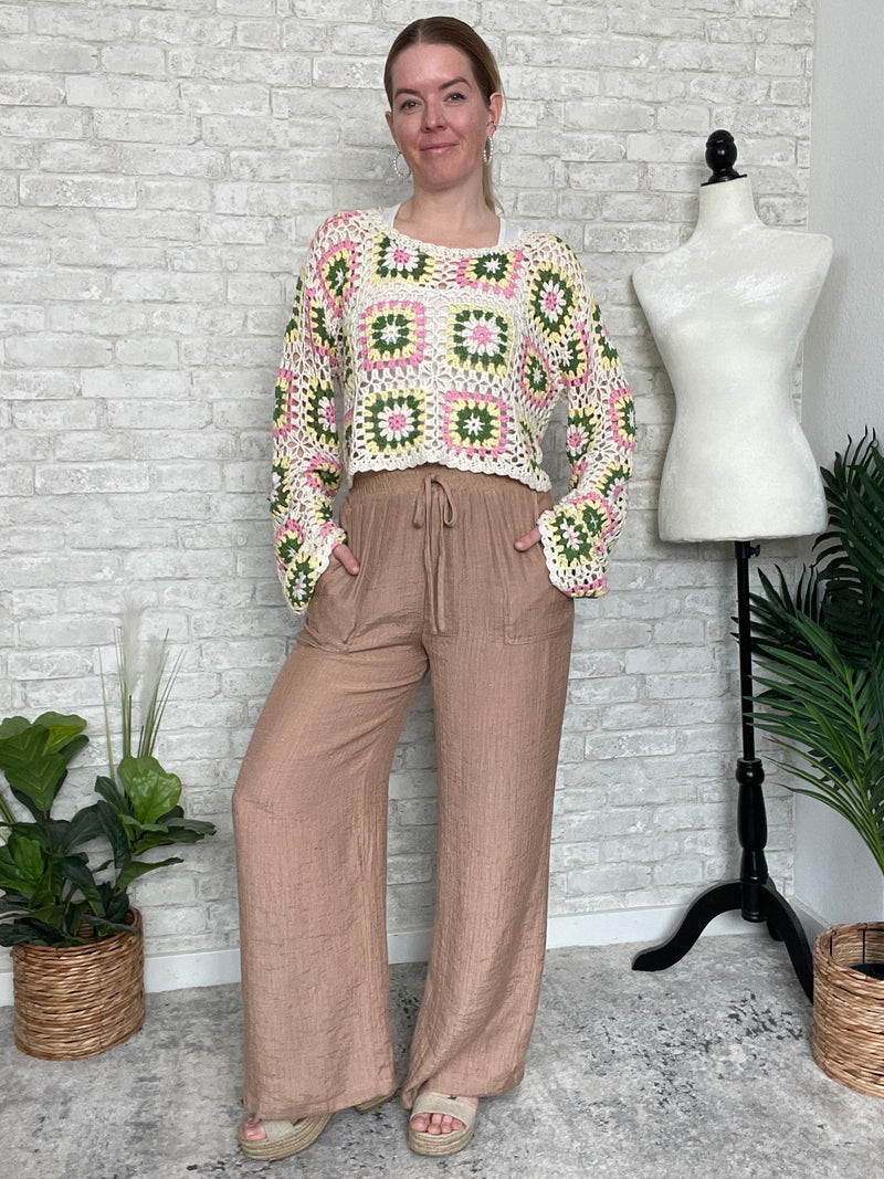 Luna Crochet Top Cream