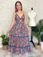 Mason Twist Maxi Blue/Ginger Floral Combo