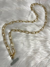 Cell Phone Fancy Chain Strap Long Gold