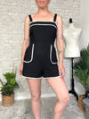 Cayla Black+White Romper