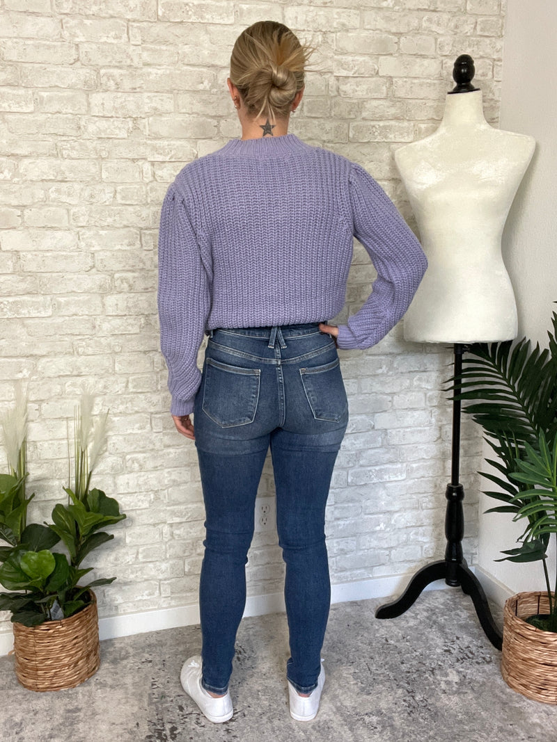 Sami High-Waisted Skinny Denim Blue