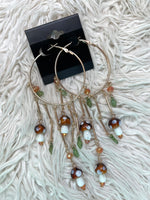 Dangling Mushroom Hoops