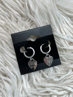 Fuck Off Earring Silver
