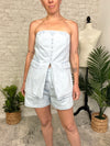 Rhonda Strapless Denim Top