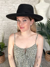 Noelle Wide Brim Hat Black