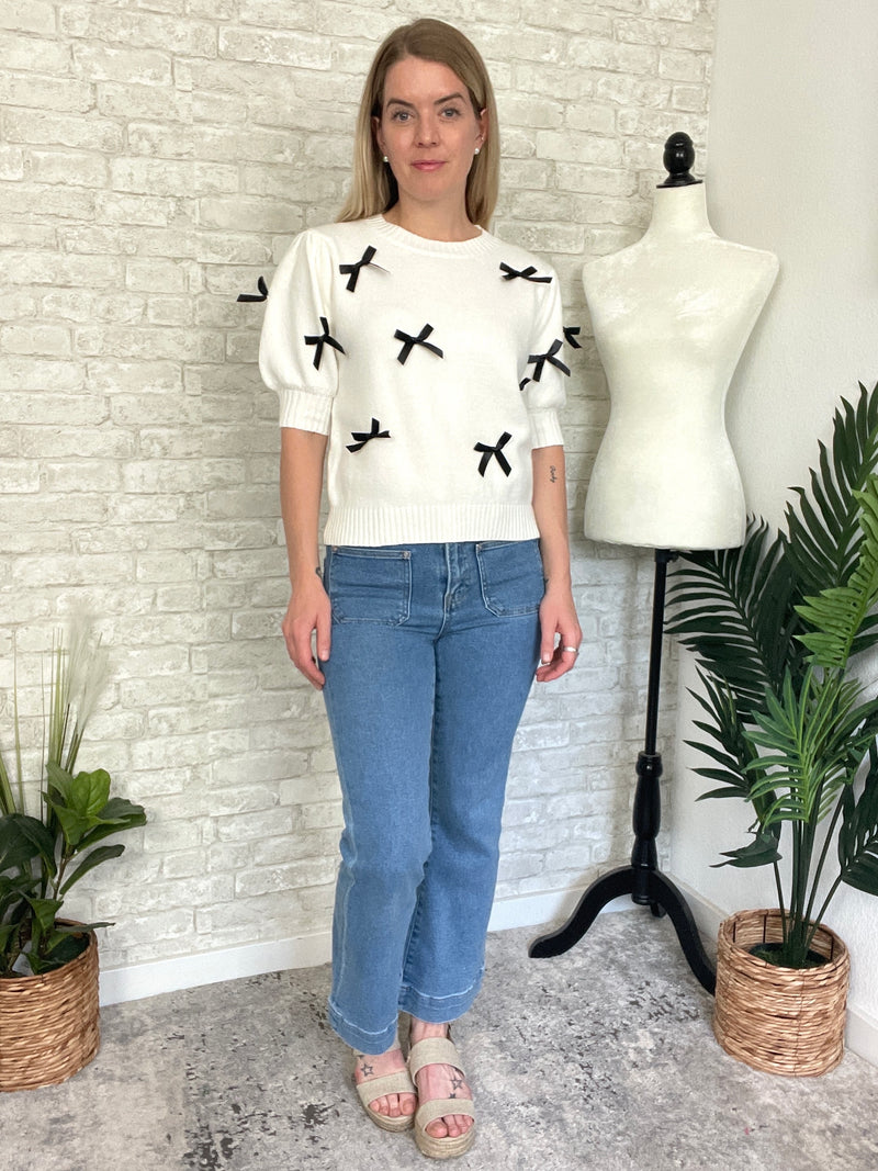 Blair Bow Knit Top