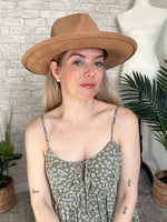 Noelle Wide Brim Hat Camel