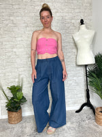 Lucela Super Wide Leg Dark Denim