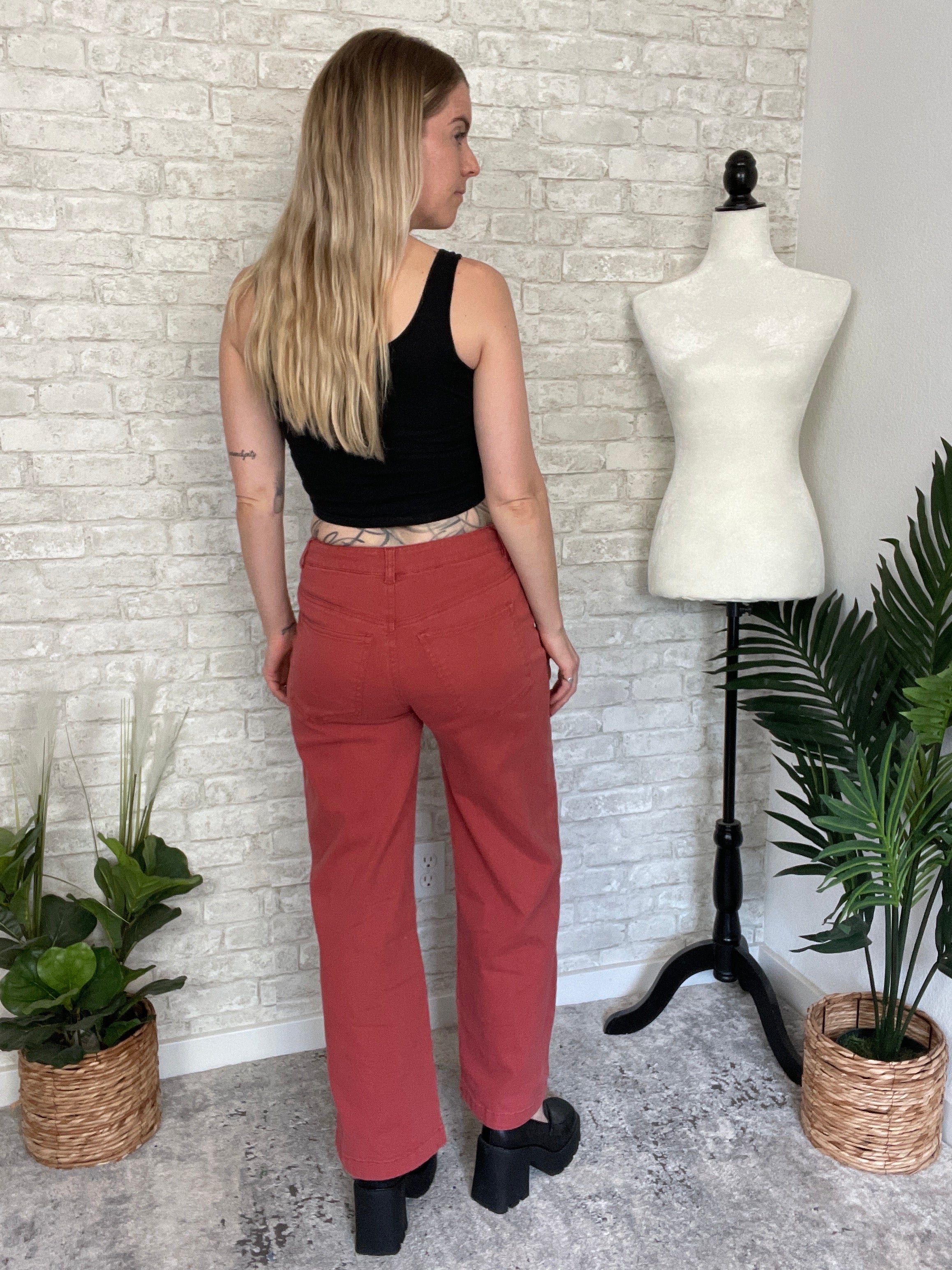 Venice High Rise Wide Leg Pant