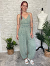 Sage Gauze Jumpsuit