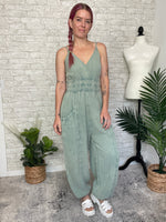 Sage Gauze Jumpsuit