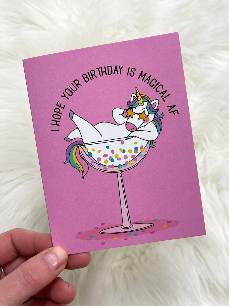 Magical AF Birthday Card