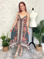 Penny Teal Hanky Dress