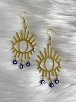 Dangle Nazar Earring Gold