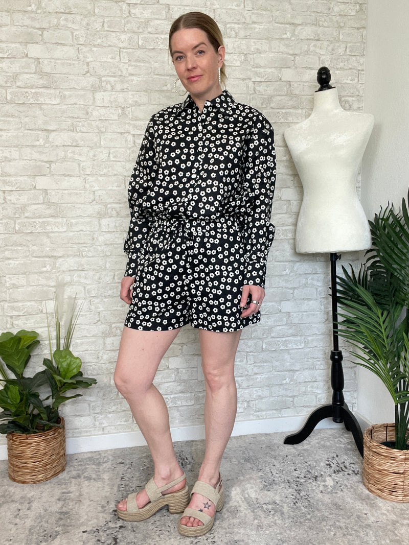 Turi Set Button Up Shorts