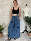 Lisbon Bella Blue Wide-Leg Pants