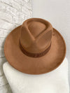 Noelle Wide Brim Hat Camel