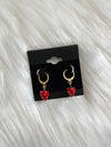 Strawberry Mini Gold Hoops
