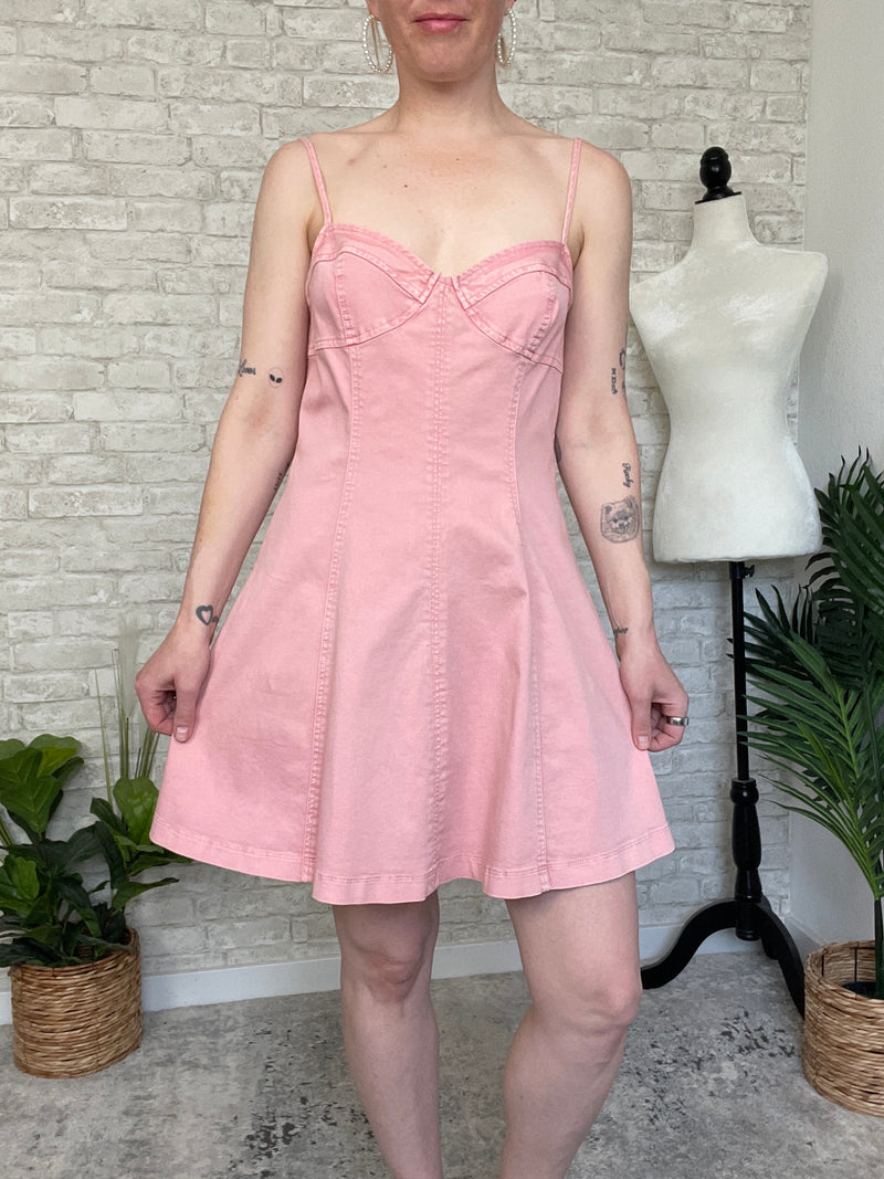 Solero Pink Denim Dress