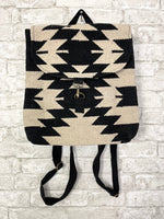 Black & Cream Aztec Backpack