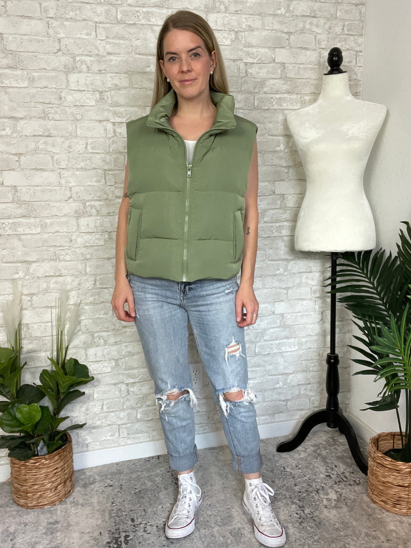 Meadowlark Vest Sage Green