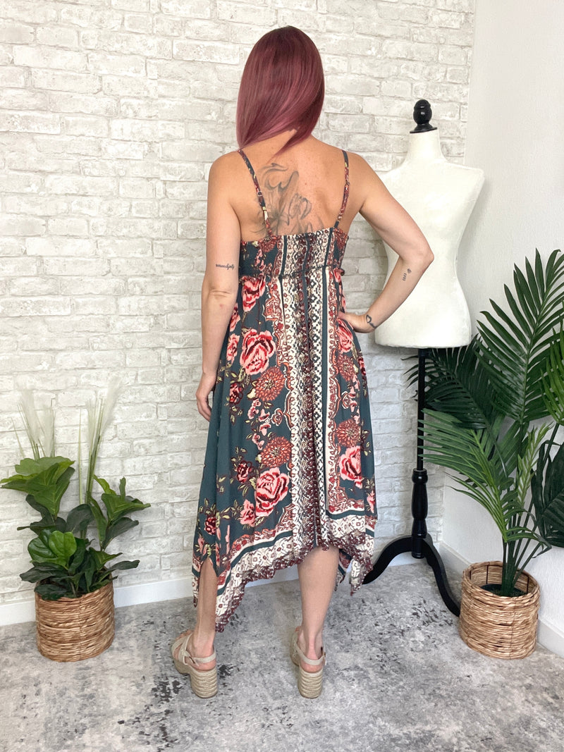 Penny Teal Hanky Dress