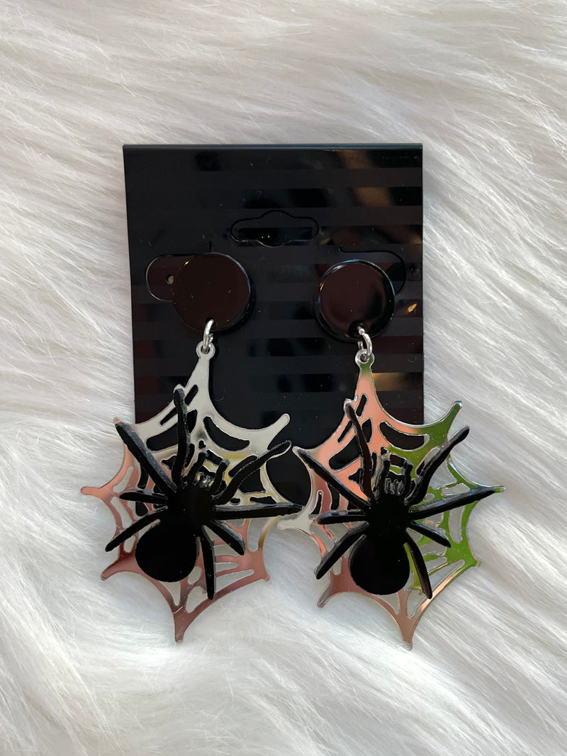 Spider Web Earrings