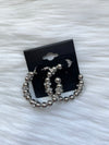 Rhinestone Beaded Hoops