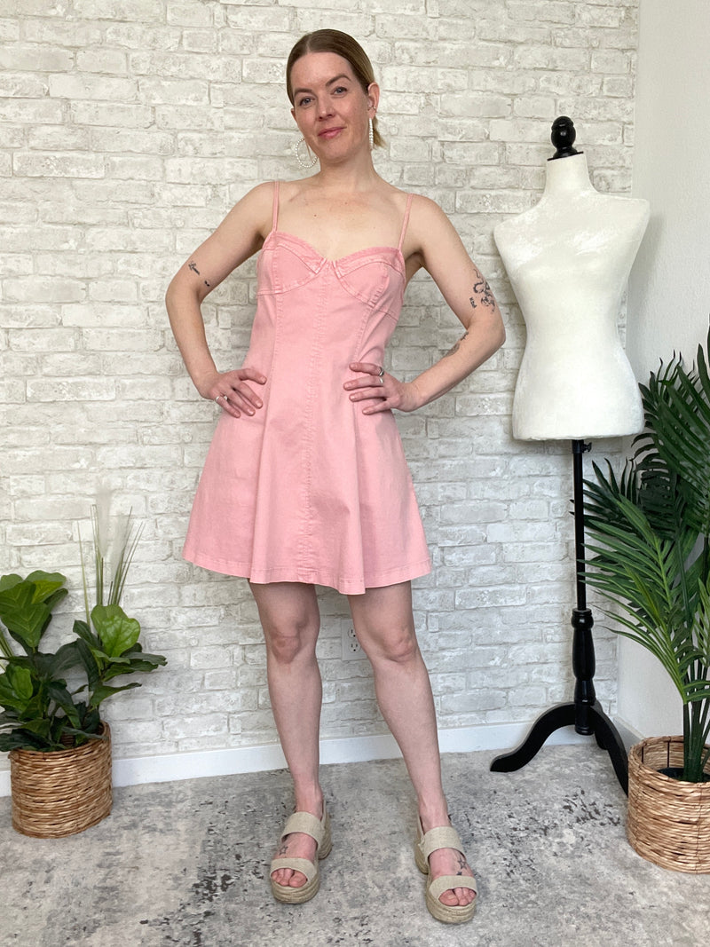 Solero Pink Denim Dress