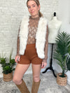 Rochelle Fuzzy Vest Cream