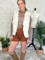 Rochelle Fuzzy Vest Cream