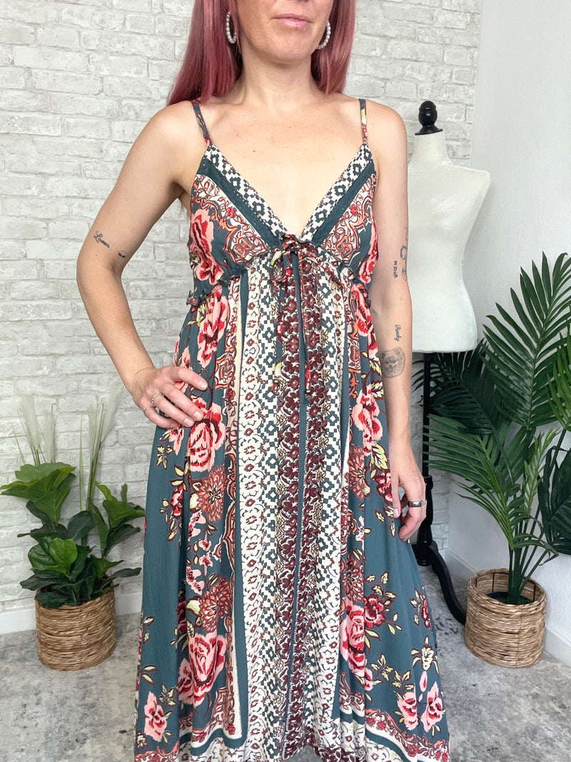 Penny Teal Hanky Dress