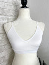 Crochet Racerback Bralette White