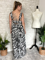 Danica Floral Jumpsuit Black
