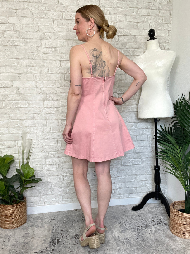 Solero Pink Denim Dress