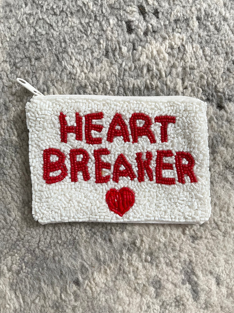 Heartbreaker Seed Bead Coin Bag