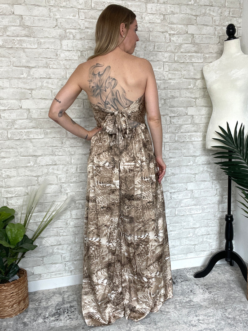 Penny Satin Wide Leg Jumpsuit