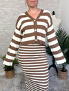 Devon Sweater Set - Cardigan Brown