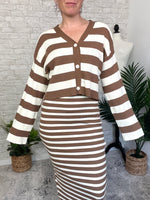 Devon Sweater Set - Cardigan Brown