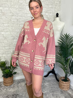 Holly Western Cardigan Pink
