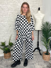 Becka Black+White Checker Set Top